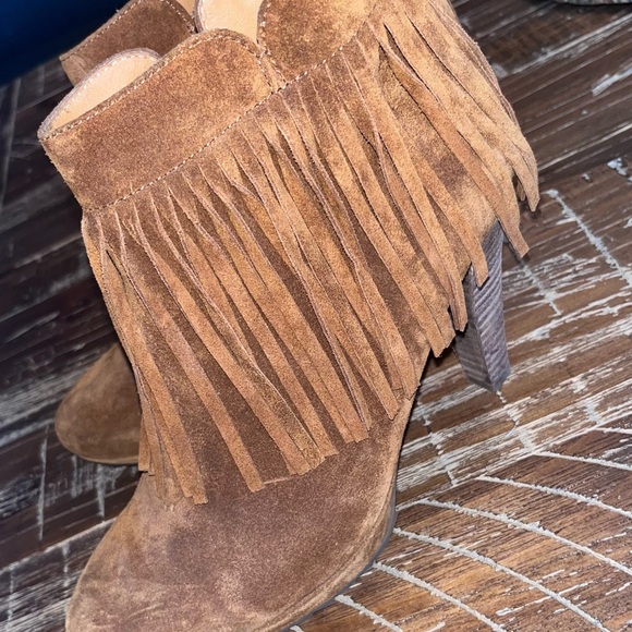 Shoes - Leather Fringe Booties from Austria